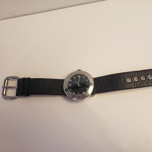 Marc by Marc Jacobs black & silver watch